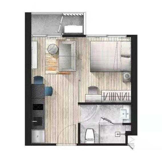 D2 Residences Huahin 华欣市中心近海滩近商场酒店式公寓可加床有连通房型 Exteriör bild